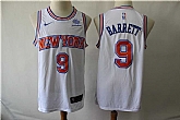 Knicks 9 R.J. Barrett White Nike Swingman Jersey,baseball caps,new era cap wholesale,wholesale hats